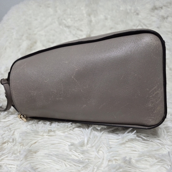 Coach Bleeker Saffiano Leather Riley Carryall Large Crossbody Bag Gray #30149 - Picture 7 of 16